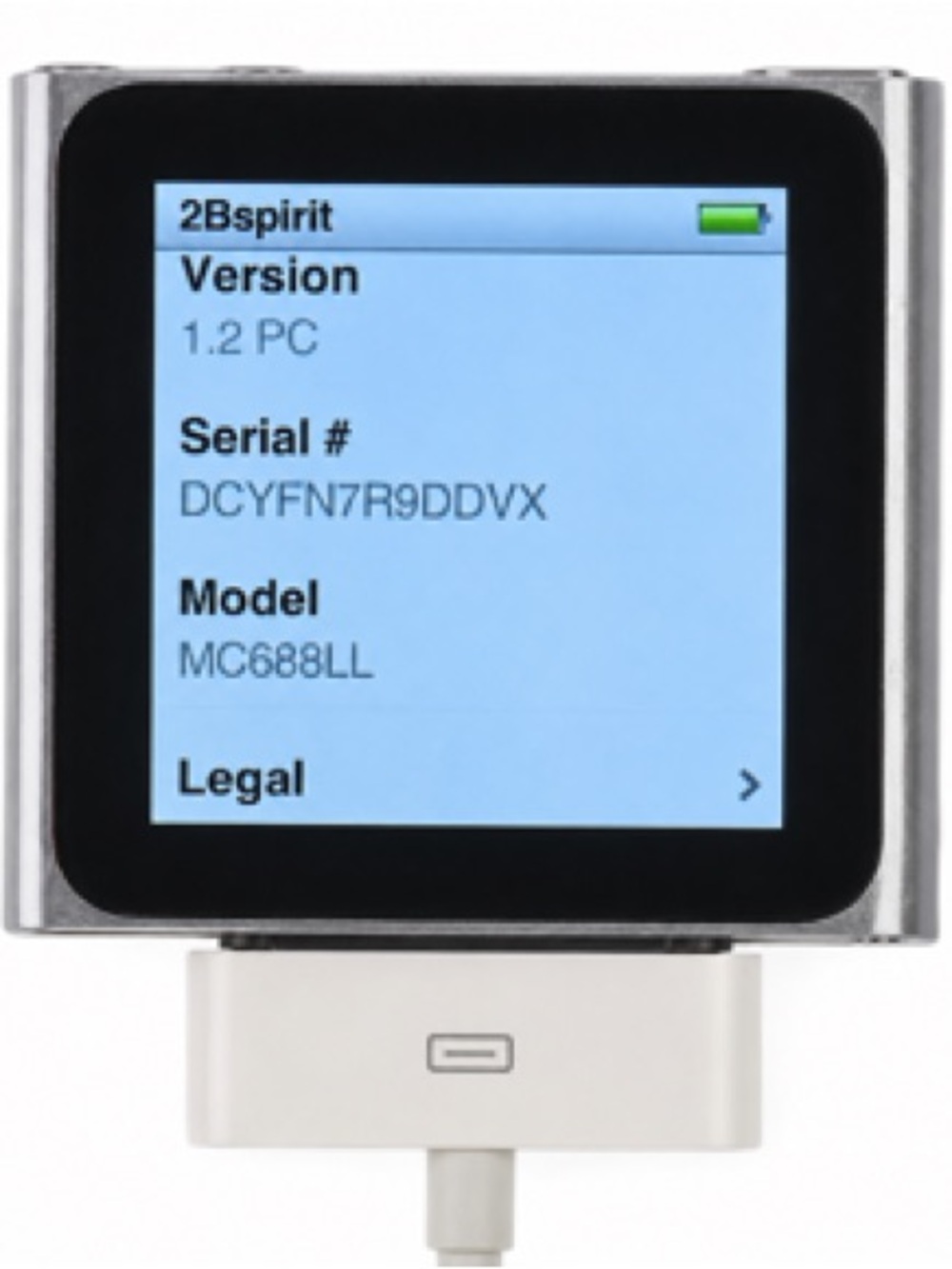 Apple iPod Nano 6th Gen 8GB Graphite MC688LL + Cable. Tested & it Works - Picture 7 of 11
